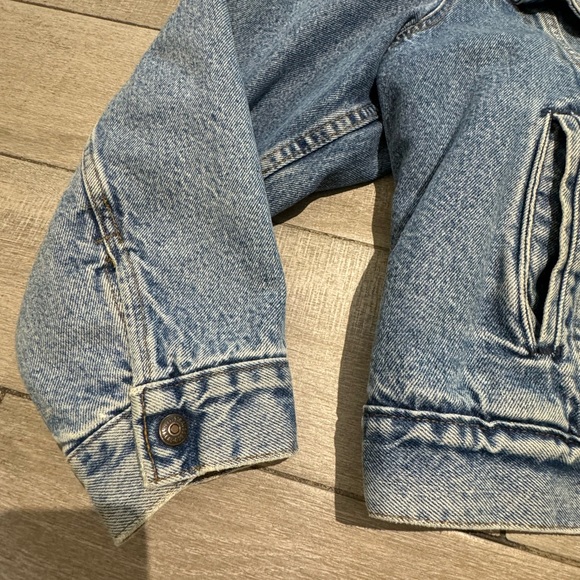 Vintage Levi's Men's Blue and Cream Coat Size 46R - Picture 6 of 9